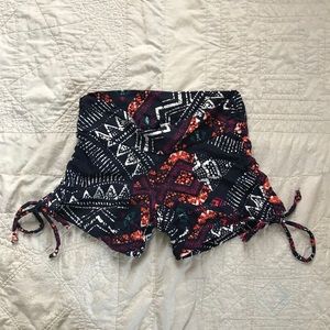 Liquido Side Tie Booty Shorts